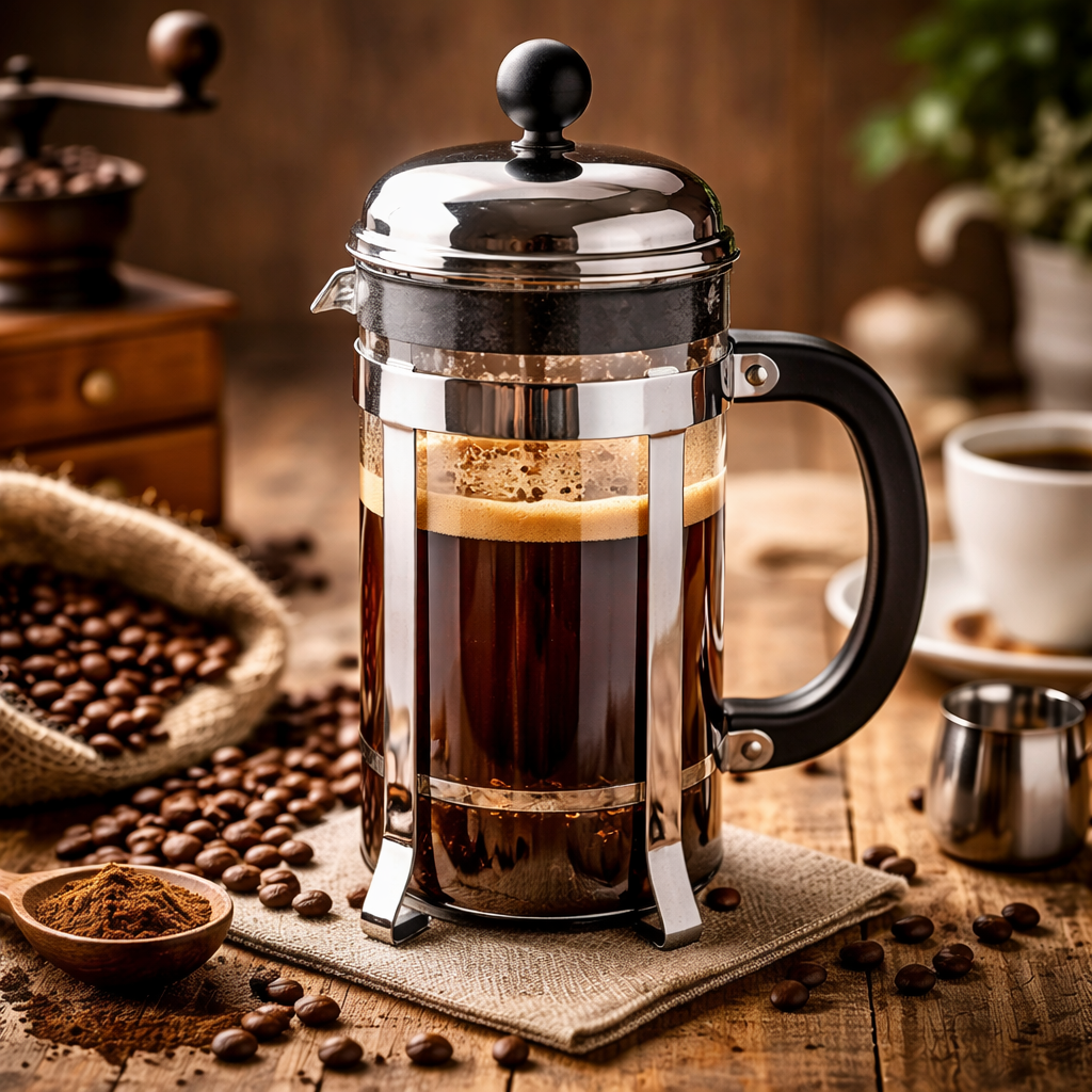 French press coffee manual brew